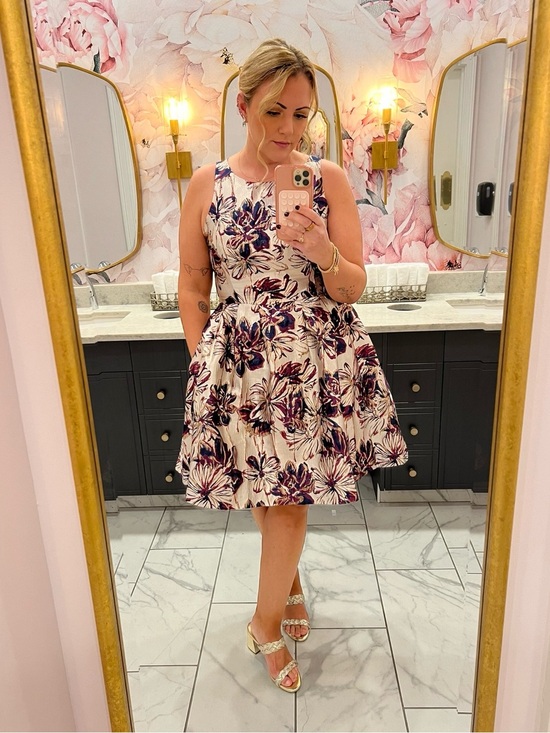 Lilly Pulitzer Dresses & Skirts - Lilly Pulitzer in Gold with Navy & Plum